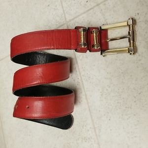 Vintage Leather Belt (red)